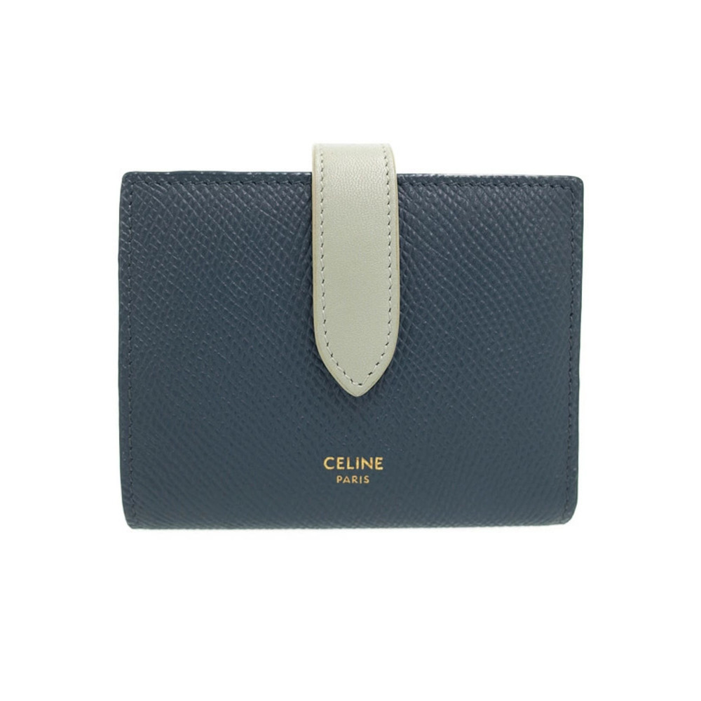 Celine Logo Celine Strap Wallet Bi fold Short
